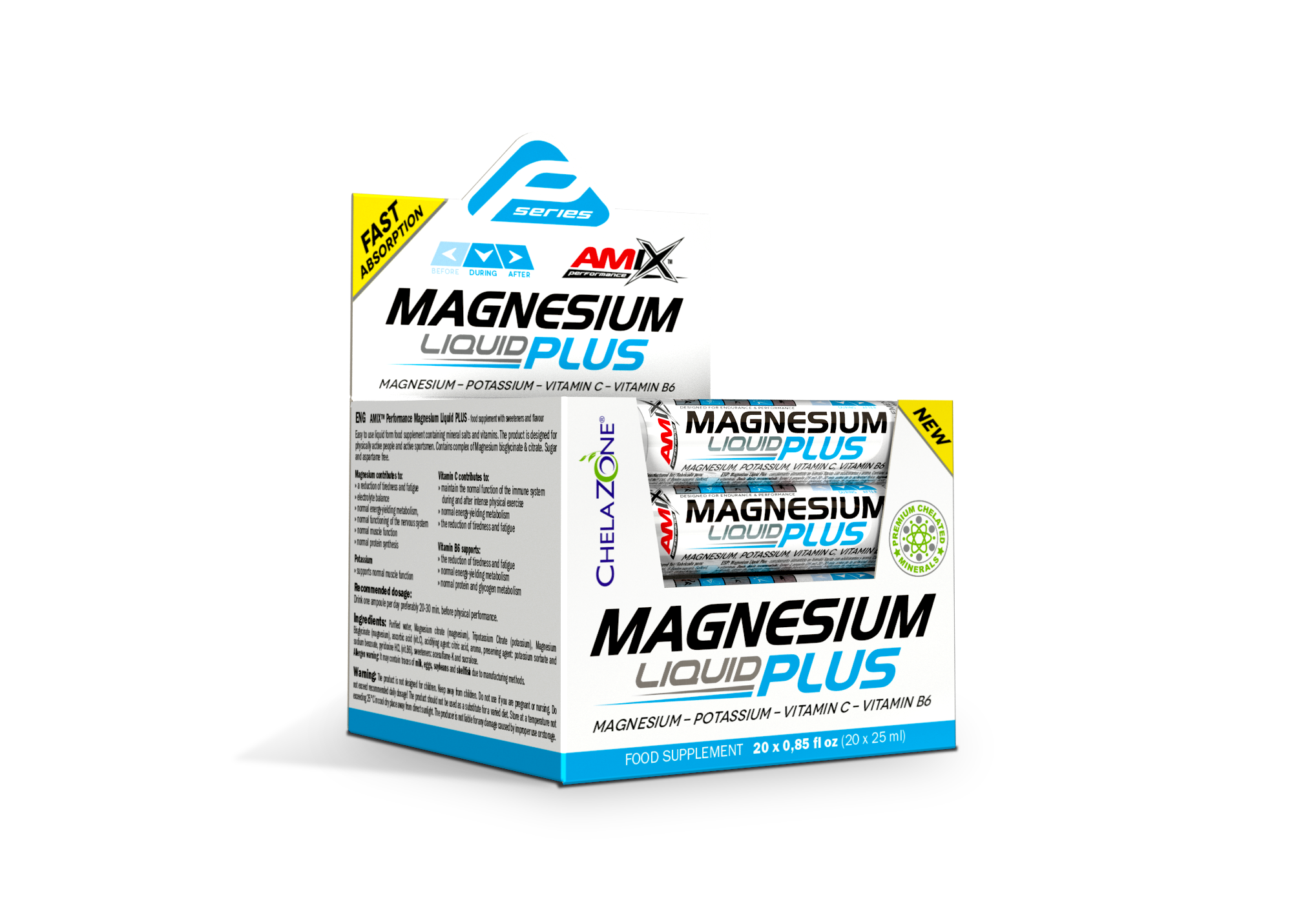 Magnesio Plus Liquid 25 ml limón - AMIX
