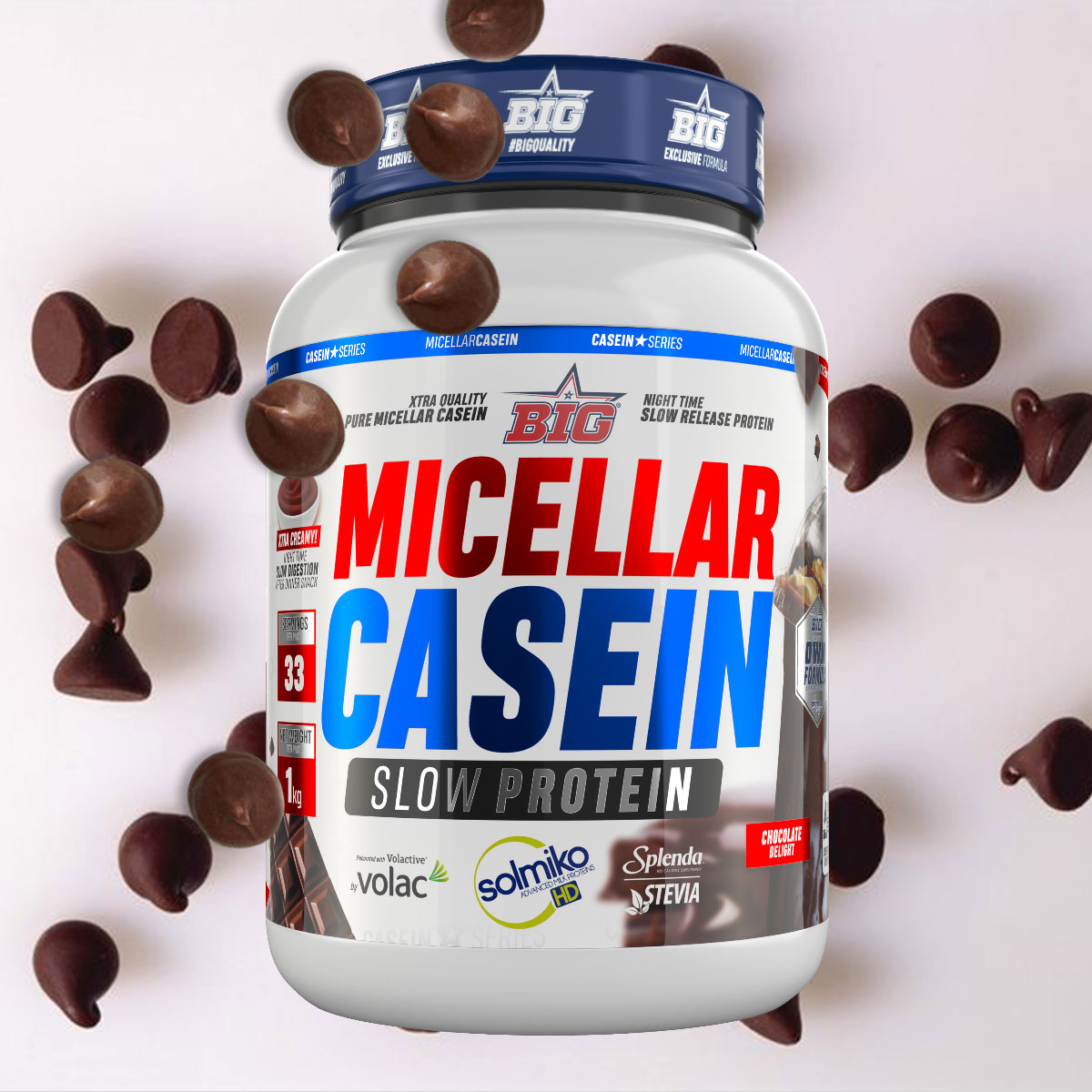MICELLAR CASEIN - 1Kg - ChocoChips - BIG
